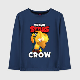 Детский лонгслив хлопок с принтом BRAWL STARS CROW PHOENIX в Белгороде, 100% хлопок | круглый вырез горловины, полуприлегающий силуэт, длина до линии бедер | 8 bit | 8 бит | bibi | brawl stars | crow | el brown | leon | leon shark | max | mr.p | phoenix | sally leon | shark | sprout | stars | virus | werewolf | акула | биби | вирус | ворон | леон | оборотень | пингвин