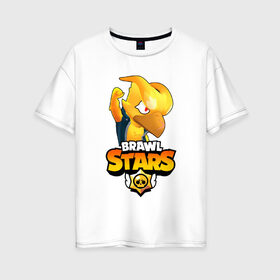 Женская футболка хлопок Oversize с принтом BRAWL STARS CROW PHOENIX в Белгороде, 100% хлопок | свободный крой, круглый ворот, спущенный рукав, длина до линии бедер
 | 8 bit | 8 бит | bibi | brawl stars | crow | el brown | leon | leon shark | max | mr.p | phoenix | sally leon | shark | sprout | stars | virus | werewolf | акула | биби | вирус | ворон | леон | оборотень | пингвин