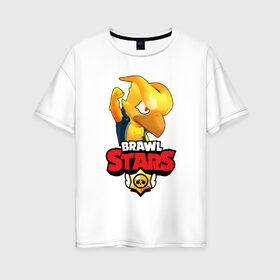 Женская футболка хлопок Oversize с принтом BRAWL STARS CROW PHOENIX в Белгороде, 100% хлопок | свободный крой, круглый ворот, спущенный рукав, длина до линии бедер
 | 8 bit | 8 бит | bibi | brawl stars | crow | el brown | leon | leon shark | max | mr.p | phoenix | sally leon | shark | sprout | stars | virus | werewolf | акула | биби | вирус | ворон | леон | оборотень | пингвин