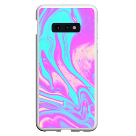 Чехол для Samsung S10E с принтом DIGITAL ART в Белгороде, Силикон | Область печати: задняя сторона чехла, без боковых панелей | abstraction | digital art | geometry | hexagon | neon | paints | stripes | texture | triangle | абстракция | брызги | геометрия | диджитал арт | краски | неон | неоновый | соты | текстура