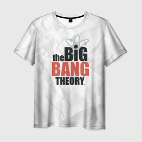 Мужская футболка 3D с принтом Big Bang Theory logo в Белгороде, 100% полиэфир | прямой крой, круглый вырез горловины, длина до линии бедер | big bang theory | howard wolowitz | leonard hofstadter | penny | raj | sheldon cooper | stuart bloom | vdgerir | воловитц | леонард хофстедер | пэнни | радж | раджешь кутрапалли | тбв | теория большого взрыва | чак лорри | шелдон | шэл