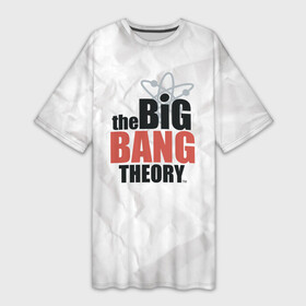 Платье-футболка 3D с принтом Big Bang Theory logo в Белгороде,  |  | Тематика изображения на принте: big bang theory | howard wolowitz | leonard hofstadter | penny | raj | sheldon cooper | stuart bloom | vdgerir | воловитц | леонард хофстедер | пэнни | радж | раджешь кутрапалли | тбв | теория большого взрыва | чак лорри | шелдон | шэл