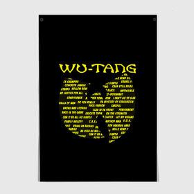 Постер с принтом WU-TANG CLAN в Белгороде, 100% бумага
 | бумага, плотность 150 мг. Матовая, но за счет высокого коэффициента гладкости имеет небольшой блеск и дает на свету блики, но в отличии от глянцевой бумаги не покрыта лаком | rap | wu tang | wu tang clan | ву танг | ву танг клан | реп | репер | рэп | рэпер