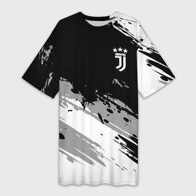 Платье-футболка 3D с принтом Juventus F.C. в Белгороде,  |  | Тематика изображения на принте: calcio | club | cr7 | cristiano ronaldo | dybala | football | full highlights | goals | italia | juventus | napoli | roma | serie a | белый | италия | клуб | форма | черный | ювентус