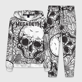 Мужской костюм 3D с принтом Megadeth в Белгороде, 100% полиэстер | Манжеты и пояс оформлены тканевой резинкой, двухслойный капюшон со шнурком для регулировки, карманы спереди | countdown to extinction | бас | гитара | группа | дэйв мастейн | кико лоурейро | лос анджелес | метал | трэш | хард рок | хеви метал