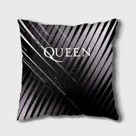Подушка 3D с принтом Queen в Белгороде, наволочка – 100% полиэстер, наполнитель – холлофайбер (легкий наполнитель, не вызывает аллергию). | состоит из подушки и наволочки. Наволочка на молнии, легко снимается для стирки | Тематика изображения на принте: 3d | queen | британская | группа | исполнитель | лого | логотип | музыканты | надпись | рок | эмблема
