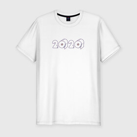 Мужская футболка хлопок Slim с принтом Пандемия в Белгороде, 92% хлопок, 8% лайкра | приталенный силуэт, круглый вырез ворота, длина до линии бедра, короткий рукав | 2020 | coronavirus | covid 19 | коронавирус | пандемия | туалетная бумага