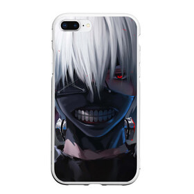 Чехол для iPhone 7Plus/8 Plus матовый с принтом TOKYO GHOUL в Белгороде, Силикон | Область печати: задняя сторона чехла, без боковых панелей | anime | heroes | kaneki | manga | tokyo ghoul | аниме | герои | канеки | манга | токийский гуль | токио гуль