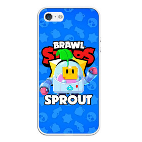 Чехол для iPhone 5/5S матовый с принтом BRAWL STARS SPROUT в Белгороде, Силикон | Область печати: задняя сторона чехла, без боковых панелей | 8 bit | 8 бит | bibi | brawl stars | crow | el brown | leon | leon shark | max | mr.p | phoenix | sally leon | shark | sprout | stars | virus | werewolf | акула | биби | вирус | ворон | леон | оборотень | пингвин