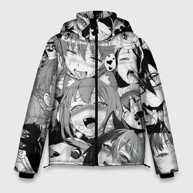 Мужская зимняя куртка 3D с принтом АХЕГАО в Белгороде, верх — 100% полиэстер; подкладка — 100% полиэстер; утеплитель — 100% полиэстер | длина ниже бедра, свободный силуэт Оверсайз. Есть воротник-стойка, отстегивающийся капюшон и ветрозащитная планка. 

Боковые карманы с листочкой на кнопках и внутренний карман на молнии. | ahegao | anime | face | manga | аниме | ахегао | лицо | манга