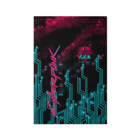 Обложка для паспорта матовая кожа с принтом CYBERPUNK в Белгороде, натуральная матовая кожа | размер 19,3 х 13,7 см; прозрачные пластиковые крепления | Тематика изображения на принте: cyberpunk | cyberpunk 2077 | hacker | samurai | tygers | tygers claw | банда когти тигра | киберпанк | киберпанк 2077 | самураи | фантастика