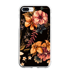 Чехол для iPhone 7Plus/8 Plus матовый с принтом цветы в Белгороде, Силикон | Область печати: задняя сторона чехла, без боковых панелей | big picture | картинки | листья | прикольные | природа | цветы