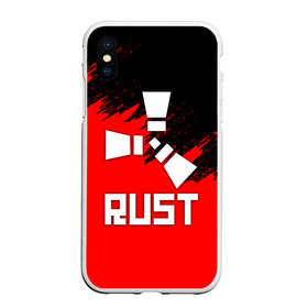 Чехол для iPhone XS Max матовый с принтом RUST в Белгороде, Силикон | Область печати: задняя сторона чехла, без боковых панелей | dayz | facepunch | rust | state of decay | survival | the forest | this war of mine | выживалка rust | раст