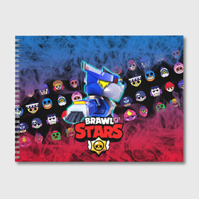 Альбом для рисования с принтом CROW BRAWL STARS в Белгороде, 100% бумага
 | матовая бумага, плотность 200 мг. | Тематика изображения на принте: brawl | crow | leon | lion | sally | shark | spike | sprout | stars | бравл | весёлая | ворона | детская | для школы | игра | кактус | космос | красочная | кроу | леон | лион | мультик | ребёнку | робот | светлая | спайк | старз | старс | 