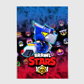 Постер с принтом CROW | BRAWL STARS в Белгороде, 100% бумага
 | бумага, плотность 150 мг. Матовая, но за счет высокого коэффициента гладкости имеет небольшой блеск и дает на свету блики, но в отличии от глянцевой бумаги не покрыта лаком | brawl | crow | leon | lion | sally | shark | spike | sprout | stars | бравл | весёлая | ворона | детская | для школы | игра | кактус | космос | красочная | кроу | леон | лион | мультик | ребёнку | робот | светлая | спайк | старз | старс | 