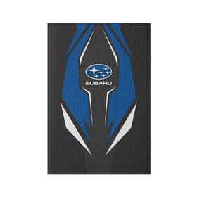 Обложка для паспорта матовая кожа с принтом Subaru Driver team в Белгороде, натуральная матовая кожа | размер 19,3 х 13,7 см; прозрачные пластиковые крепления | driver | driver team | racing | subaru | subaru team | гонки | машины | субарик | субару | тачки