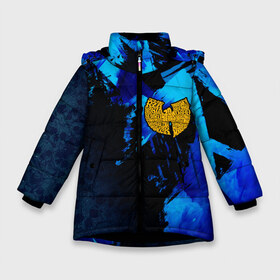 Зимняя куртка для девочек 3D с принтом Wu-Tang Clan в Белгороде, ткань верха — 100% полиэстер; подклад — 100% полиэстер, утеплитель — 100% полиэстер. | длина ниже бедра, удлиненная спинка, воротник стойка и отстегивающийся капюшон. Есть боковые карманы с листочкой на кнопках, утяжки по низу изделия и внутренний карман на молнии. 

Предусмотрены светоотражающий принт на спинке, радужный светоотражающий элемент на пуллере молнии и на резинке для утяжки. | cappadonna | clan | ghostface killah | gza | inspectah deck | masta killa | method man | raekwon | rap | rza | u god | wu tang | wu tang clan | рэп