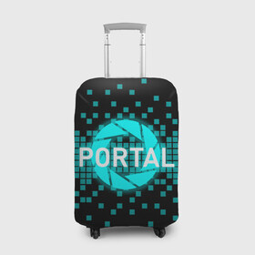 Чехол для чемодана 3D с принтом Portal в Белгороде, 86% полиэфир, 14% спандекс | двустороннее нанесение принта, прорези для ручек и колес | 3d | aperture science | black mesa xen | half life | portal | portal 2 | valve | игра | портал