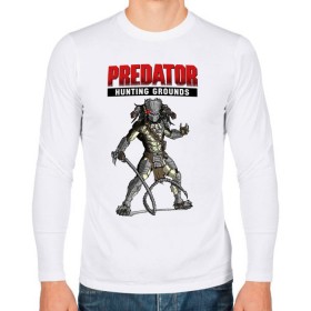 Мужской лонгслив хлопок с принтом Predator: Hunting Grounds в Белгороде, 100% хлопок |  | Тематика изображения на принте: game | gamer | predator: hunting grounds | игра | шутер