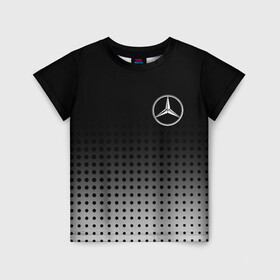 Детская футболка 3D с принтом Mercedes-Benz в Белгороде, 100% гипоаллергенный полиэфир | прямой крой, круглый вырез горловины, длина до линии бедер, чуть спущенное плечо, ткань немного тянется | amg | mercedes | mercedes значок | mercedes лого | mercedes марка | амг | бенц | лого автомобиля | логотип мерседес | мерин | мерс | мерседес | мерседес бенз | мерседес лого | мерседес эмблема