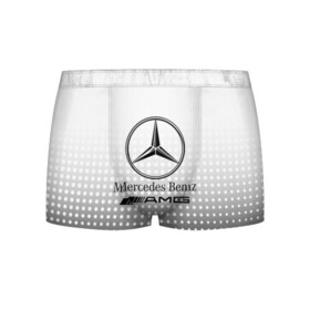 Мужские трусы 3D с принтом Mercedes-Benz в Белгороде, 50% хлопок, 50% полиэстер | классическая посадка, на поясе мягкая тканевая резинка | amg | mercedes | mercedes значок | mercedes лого | mercedes марка | амг | бенц | лого автомобиля | логотип мерседес | мерин | мерс | мерседес | мерседес бенз | мерседес лого | мерседес эмблема