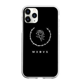 Чехол для iPhone 11 Pro Max матовый с принтом MXDVS в Белгороде, Силикон |  | +32 | 32 | logo | mxdvs | бренд | бренд mxdvs | бренловые картинки | лого | лого mxdvs | логотип | логотип mxdvs | мхдвс | прикольные картинки | роза | шипы