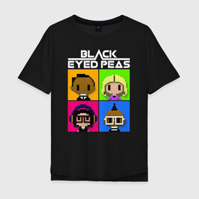 Мужская футболка хлопок Oversize с принтом BEP в Белгороде, 100% хлопок | свободный крой, круглый ворот, “спинка” длиннее передней части | apl de ap | bep | black eyed peas | taboo | the black eyed peas | will i am | данс поп | поп | хип хоп