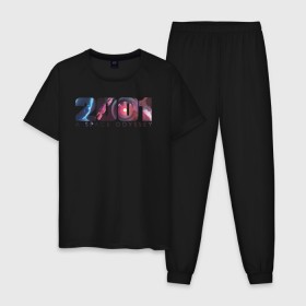 Мужская пижама хлопок с принтом 2001: Space Odyssey в Белгороде, 100% хлопок | брюки и футболка прямого кроя, без карманов, на брюках мягкая резинка на поясе и по низу штанин
 | Тематика изображения на принте: 