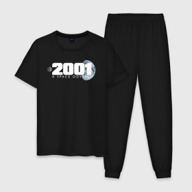 Мужская пижама хлопок с принтом 2001: Space Odyssey в Белгороде, 100% хлопок | брюки и футболка прямого кроя, без карманов, на брюках мягкая резинка на поясе и по низу штанин
 | Тематика изображения на принте: 