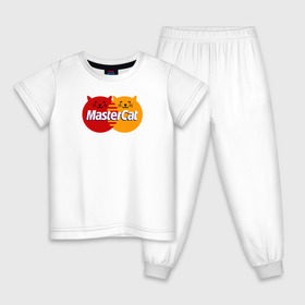 Детская пижама хлопок с принтом MasterCat в Белгороде, 100% хлопок |  брюки и футболка прямого кроя, без карманов, на брюках мягкая резинка на поясе и по низу штанин
 | домашние животные | коты | кошатникам | кошка | пародия | символ | юмор