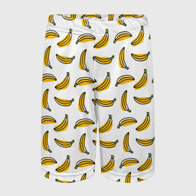 Детские спортивные шорты 3D с принтом Бананы в Белгороде,  100% полиэстер
 | пояс оформлен широкой мягкой резинкой, ткань тянется
 | banana | vegan | абстракция банан | банан | бананы | веган | веганам | веганский | гавайский | еда | желтый | летний | лето | паттерн | правильное питание | рисунок банан | рисунок линией | фрукты