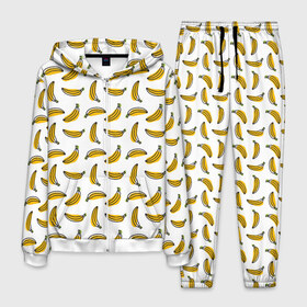 Мужской костюм 3D с принтом Бананы в Белгороде, 100% полиэстер | Манжеты и пояс оформлены тканевой резинкой, двухслойный капюшон со шнурком для регулировки, карманы спереди | banana | vegan | абстракция банан | банан | бананы | веган | веганам | веганский | гавайский | еда | желтый | летний | лето | паттерн | правильное питание | рисунок банан | рисунок линией | фрукты