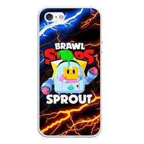 Чехол для iPhone 5/5S матовый с принтом BRAWL STARS SPROUT в Белгороде, Силикон | Область печати: задняя сторона чехла, без боковых панелей | 8 bit | 8 бит | bibi | brawl stars | crow | el brown | leon | leon shark | max | mr.p | phoenix | sally leon | shark | sprout | stars | virus | werewolf | акула | биби | вирус | ворон | леон | оборотень | пингвин