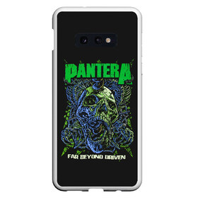 Чехол для Samsung S10E с принтом PANTERA в Белгороде, Силикон | Область печати: задняя сторона чехла, без боковых панелей | 1980 | 1990 | 80 | 80 е | 90 | cowboys | hell | metal | music | pantera | panther | retro | rock | метал | музыка | пантера | ретро | рок