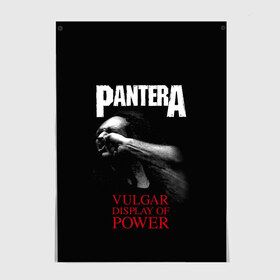 Постер с принтом PanterA VulgaR в Белгороде, 100% бумага
 | бумага, плотность 150 мг. Матовая, но за счет высокого коэффициента гладкости имеет небольшой блеск и дает на свету блики, но в отличии от глянцевой бумаги не покрыта лаком | covid 19 | pantera | vulgar display of power | альбом | группа | метал | металика | металл | пантера | рок | тяжелый | хэви