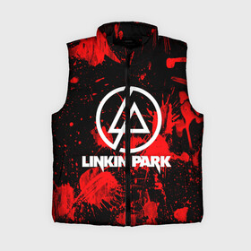Женский жилет утепленный 3D с принтом Linkin Park в Белгороде,  |  | chester bennington | linkin park | rock | группа | линкин парк | логотип | музыка | рок | рок н ролл | честер беннингтон | эмблема