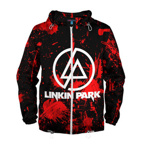 Мужская ветровка 3D с принтом Linkin Park в Белгороде, 100% полиэстер | подол и капюшон оформлены резинкой с фиксаторами, два кармана без застежек по бокам, один потайной карман на груди | chester bennington | linkin park | rock | группа | линкин парк | логотип | музыка | рок | рок н ролл | честер беннингтон | эмблема