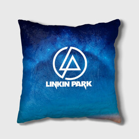 Подушка 3D с принтом Linkin Park в Белгороде, наволочка – 100% полиэстер, наполнитель – холлофайбер (легкий наполнитель, не вызывает аллергию). | состоит из подушки и наволочки. Наволочка на молнии, легко снимается для стирки | Тематика изображения на принте: chester bennington | linkin park | rock | space | группа | космос | линкин парк | логотип | музыка | рок | рок н ролл | честер беннингтон | эмблема
