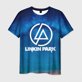 Мужская футболка 3D с принтом Linkin Park в Белгороде, 100% полиэфир | прямой крой, круглый вырез горловины, длина до линии бедер | chester bennington | linkin park | rock | space | группа | космос | линкин парк | логотип | музыка | рок | рок н ролл | честер беннингтон | эмблема