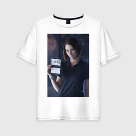 Женская футболка хлопок Oversize с принтом Alex Danvers в Белгороде, 100% хлопок | свободный крой, круглый ворот, спущенный рукав, длина до линии бедер
 | alex danvers | supergirl | vdzabma | алекс дэнверс | супергерл
