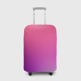 Чехол для чемодана 3D с принтом Нежный цвет в Белгороде, 86% полиэфир, 14% спандекс | двустороннее нанесение принта, прорези для ручек и колес | красный | нежный цвет | плавный переход | фиолетовый