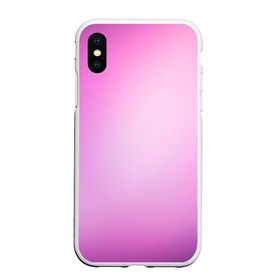 Чехол для iPhone XS Max матовый с принтом Нежный фиолет в Белгороде, Силикон | Область печати: задняя сторона чехла, без боковых панелей | нежный цвет | плавный переход | розовый | фиолетовый