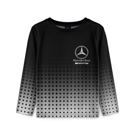Детский лонгслив 3D с принтом Mercedes-Benz в Белгороде, 100% полиэстер | длинные рукава, круглый вырез горловины, полуприлегающий силуэт
 | amg | mercedes | mercedes значок | mercedes лого | mercedes марка | амг | бенц | лого автомобиля | логотип мерседес | мерин | мерс | мерседес | мерседес бенз | мерседес лого | мерседес эмблема