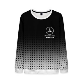 Мужской свитшот 3D с принтом Mercedes-Benz в Белгороде, 100% полиэстер с мягким внутренним слоем | круглый вырез горловины, мягкая резинка на манжетах и поясе, свободная посадка по фигуре | amg | mercedes | mercedes значок | mercedes лого | mercedes марка | амг | бенц | лого автомобиля | логотип мерседес | мерин | мерс | мерседес | мерседес бенз | мерседес лого | мерседес эмблема