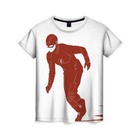 Женская футболка 3D с принтом The Flash в Белгороде, 100% полиэфир ( синтетическое хлопкоподобное полотно) | прямой крой, круглый вырез горловины, длина до линии бедер | barry allen | the flash | vdzabma | барри аллен | флэш