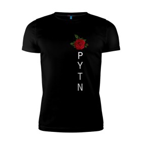 Мужская футболка премиум с принтом Payton Moormeier в Белгороде, 92% хлопок, 8% лайкра | приталенный силуэт, круглый вырез ворота, длина до линии бедра, короткий рукав | payton moormeier | блогер | мурми | пайтон | роза | тиктокер | цветы