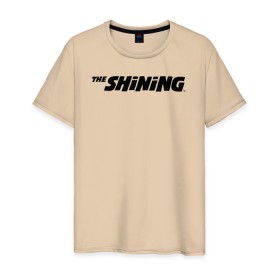 Мужская футболка хлопок с принтом The Shining Logo в Белгороде, 100% хлопок | прямой крой, круглый вырез горловины, длина до линии бедер, слегка спущенное плечо. | the shining | vdosadir | сияние | стэнли кубрик
