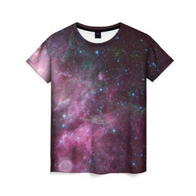 Женская футболка 3D с принтом Birth and death of stars в Белгороде, 100% полиэфир ( синтетическое хлопкоподобное полотно) | прямой крой, круглый вырез горловины, длина до линии бедер | space | астрономия | звёзды | космос | планеты