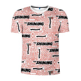 Мужская футболка 3D спортивная с принтом The Shining Labirint Pattern в Белгороде, 100% полиэстер с улучшенными характеристиками | приталенный силуэт, круглая горловина, широкие плечи, сужается к линии бедра | the shining | vdosadir | сияние | стэнли кубрик | топор
