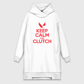 Платье-худи хлопок с принтом KEEP CALM CLUTCH в Белгороде,  |  | breach | cs go | cypher | jett | league of legends | legends of runeterra | lol | omen | overwatch | phoenix | riot | riot games | sage | sona | sova | valorant | viper | валорант | кс го | лига легенд | лол